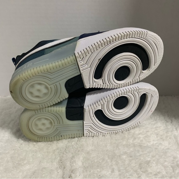 Nike Air Force 1 Low React \'Midnight Navy White Black\' Men’s Size 5.5 DM0573-400